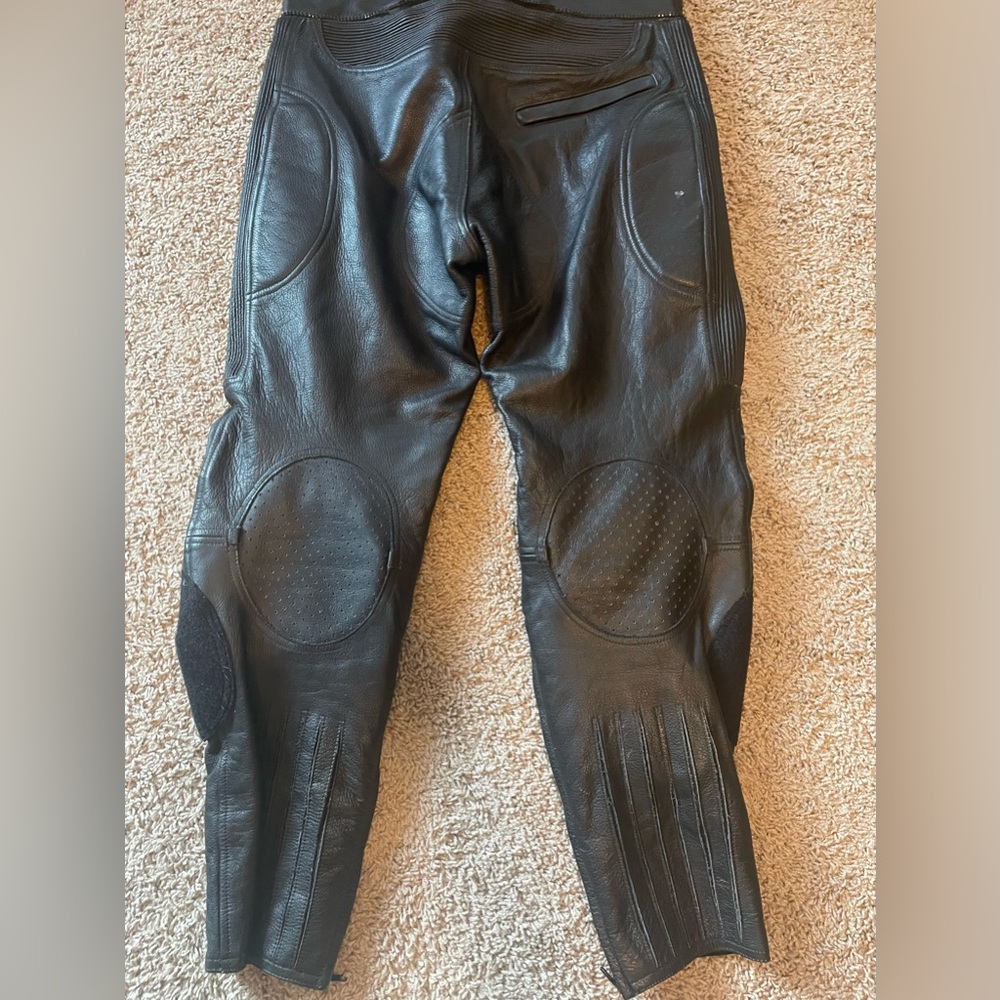 Field Sheer Men’s Vintage All Leather Motorcycle Pants In Sz 36 - Picture 8 of 15